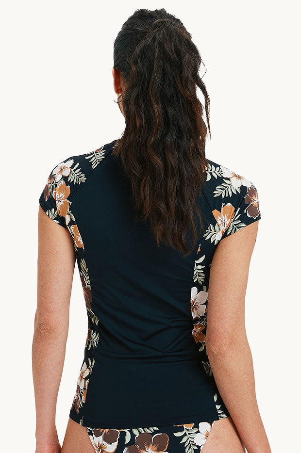 Tropical Feels Cap Sleeve Suntop