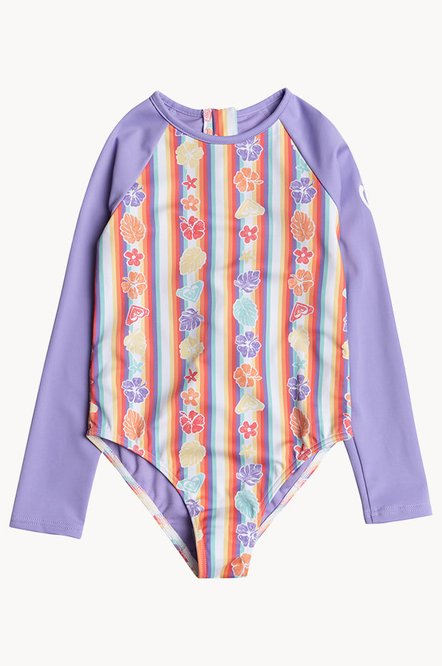 Girls Rainbow Bay Stripe Sunsuit