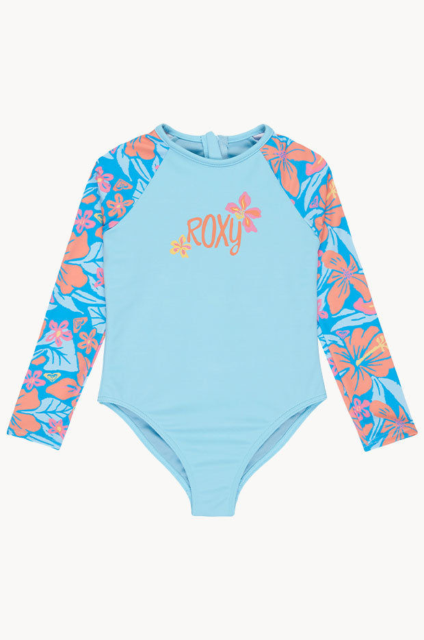 Hibiscus Hugs Long Sleeve Sunsuit