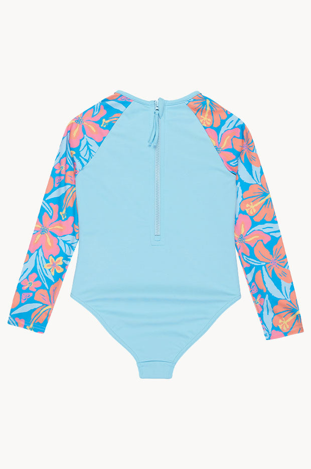 Hibiscus Hugs Long Sleeve Sunsuit