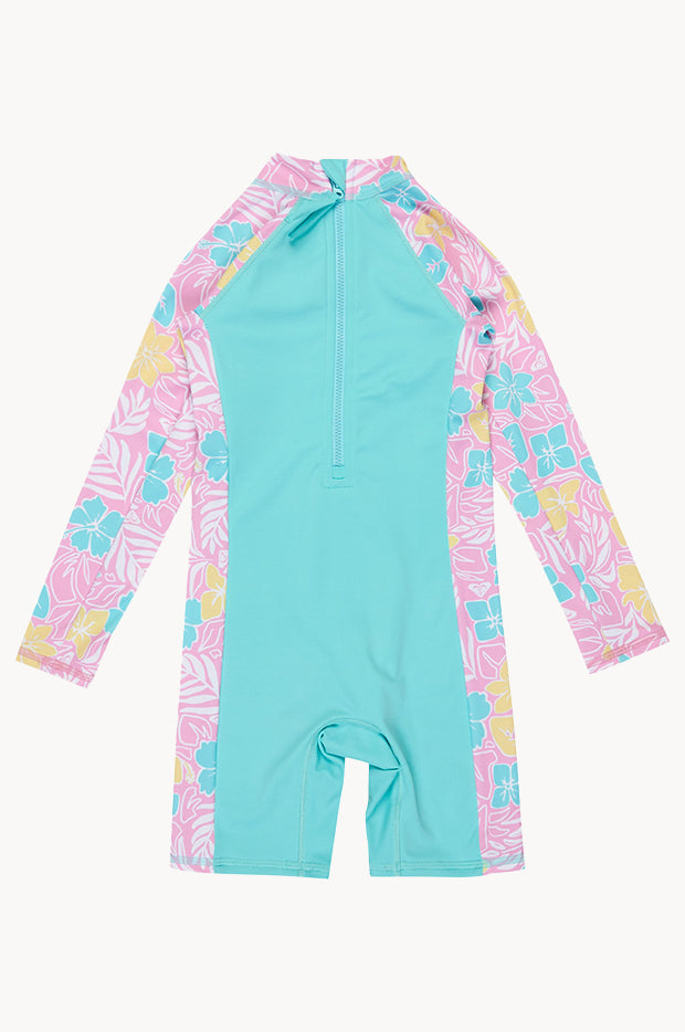 Girls Hibiscus Jam Tropical Square Spring Suit