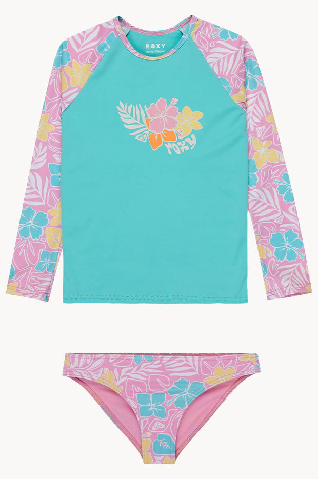 Girls Hibiscus Jam Suntop Set