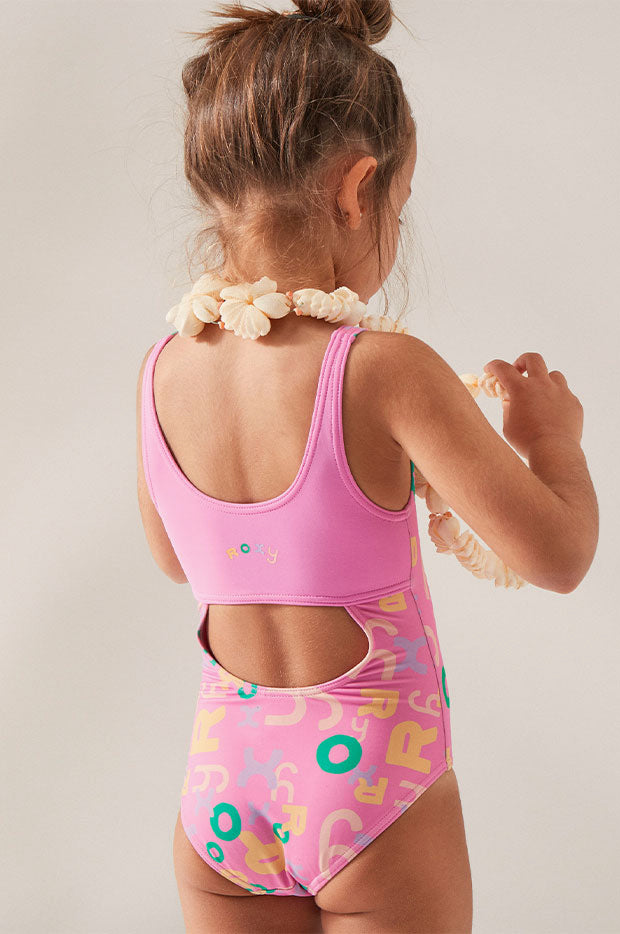 Toddler Girls Funny Bambino One Piece PINK - Main Image