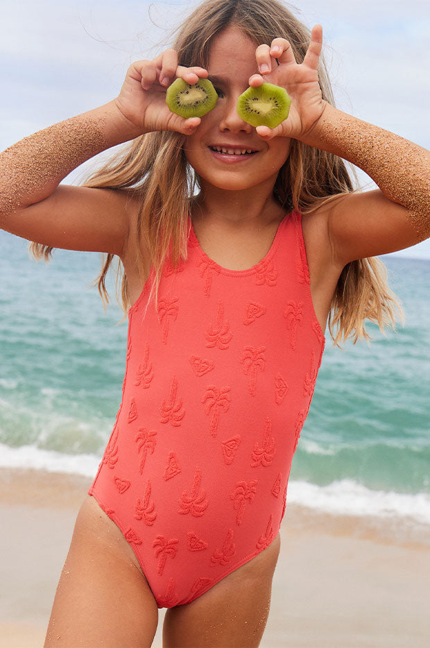 Girls Palm Tree One Piece