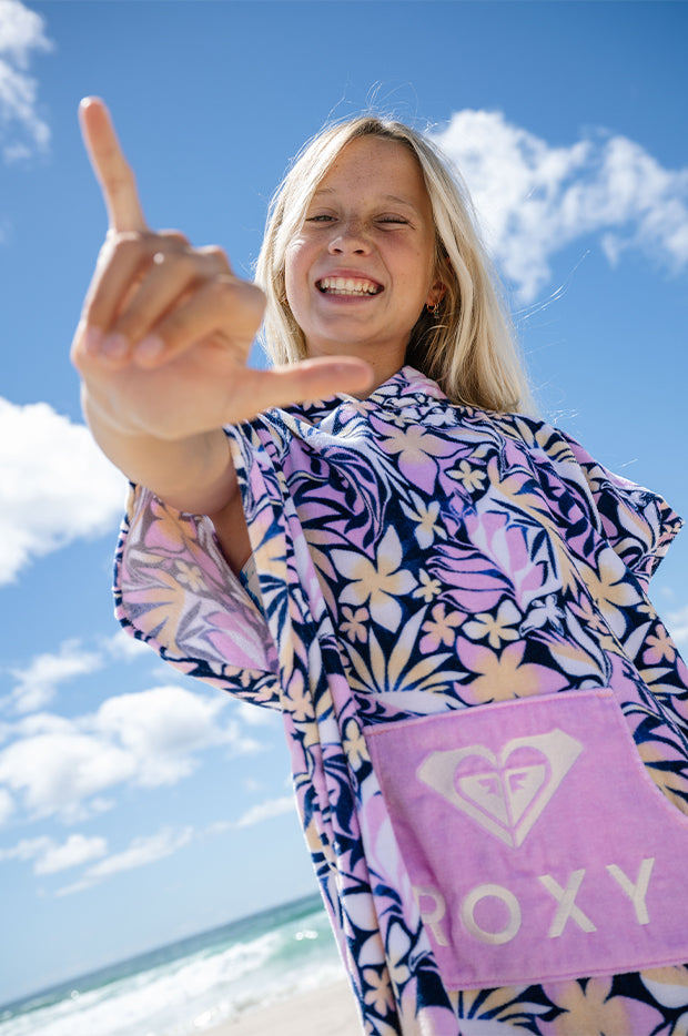 Girls Marina Vibes Hooded Towel