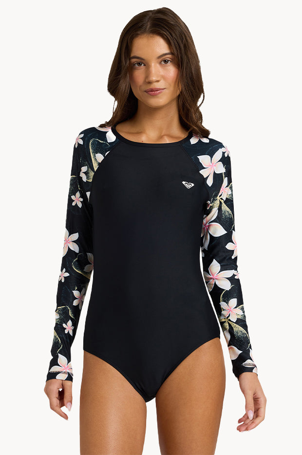 Hibiscus Basic Mix Long Sleeve Sunsuit