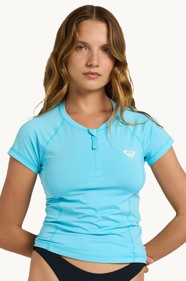 Essentials Cap Sleeve Zip Suntop