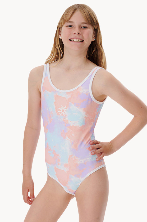 Girls Surf Check One Piece