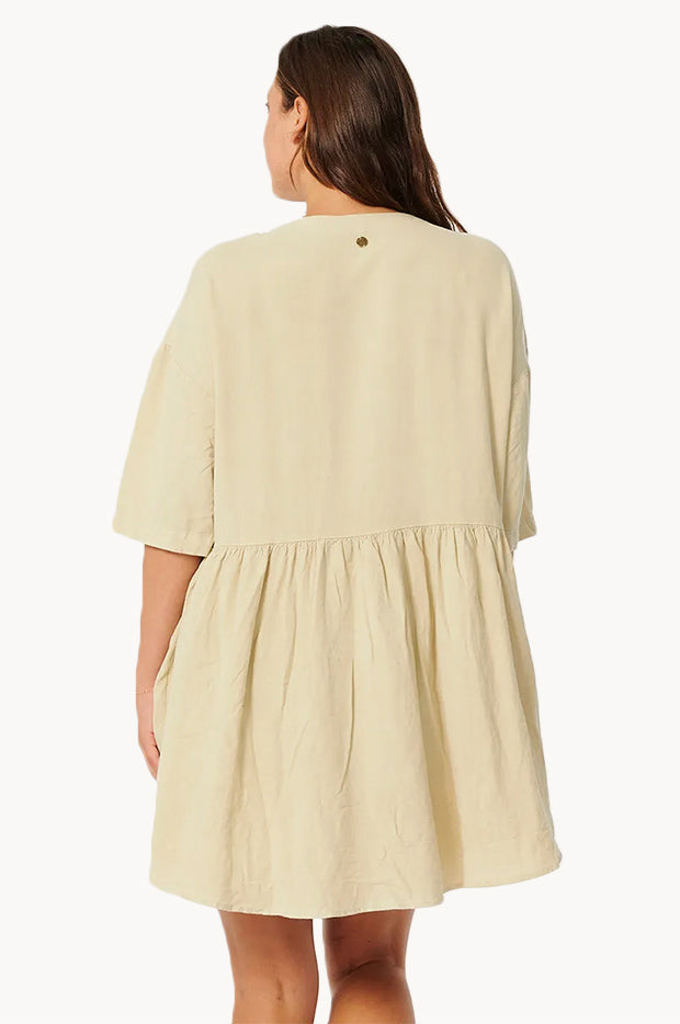 Rip Curl - Premium Linen Dress - Gold | Swimwear Galore NZ Rip Curl - Premium Linen Dress - Gold | Swimwear Galore NZ