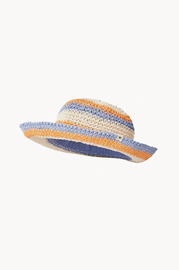 Girls Sun Stripe Crochet Hat