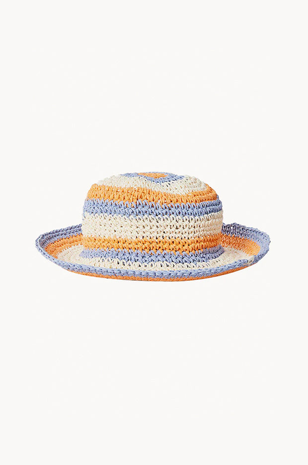 Girls Sun Stripe Crochet Hat