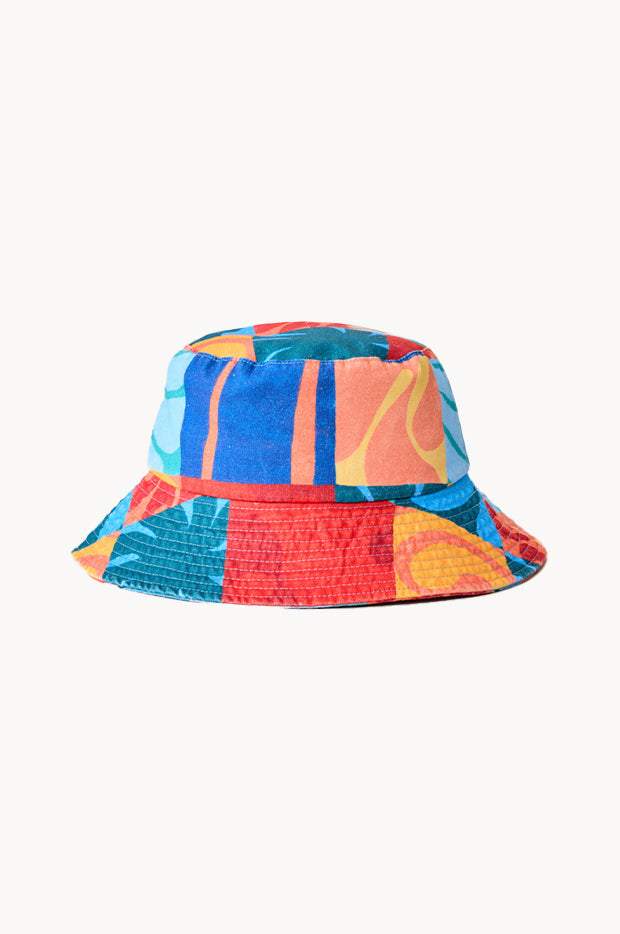 Girls Mixed Twill Bucket Hat
