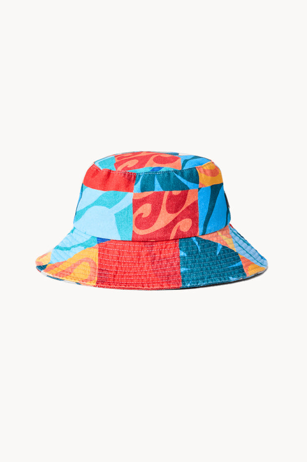Girls Mixed Twill Bucket Hat