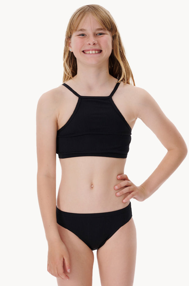 Girls Premium Rib Crop Set