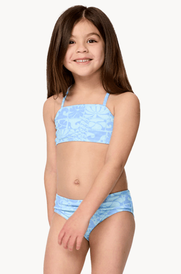 Girls Oceanic Rib Crop Set