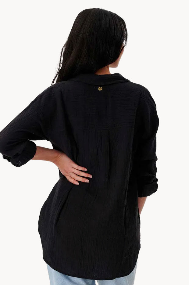 Rip Curl - Premium Surf Long Sleeve Shirt - Black | Swimwear Galore AU