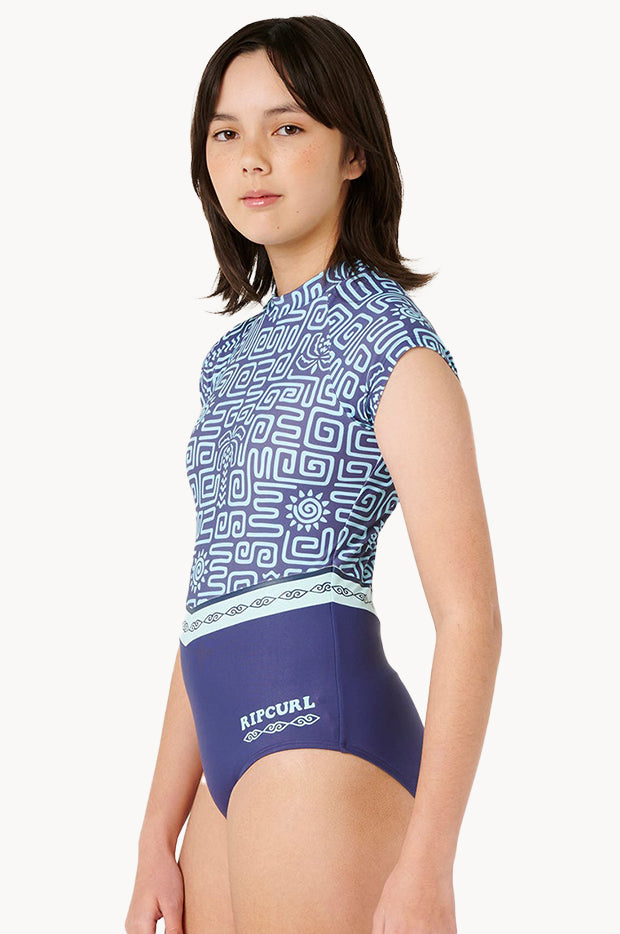 Girls Sunset Luau Sunsuit