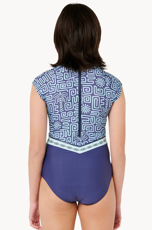 Girls Sunset Luau Sunsuit