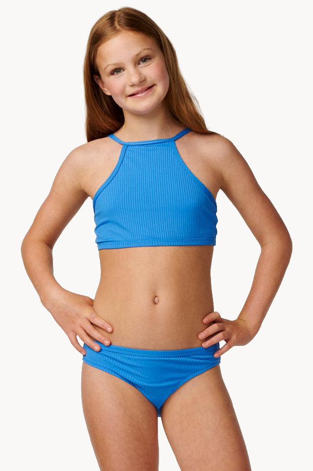 Girls Premium Rib 2.0 High Neck Crop Set