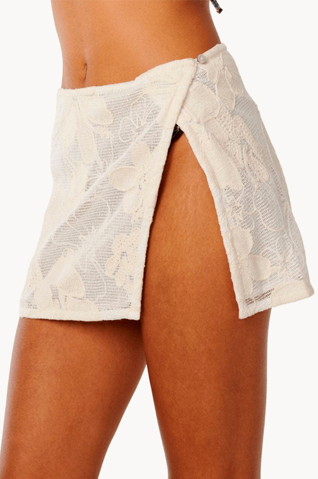 Paraiso Embroidered Mesh Skirt