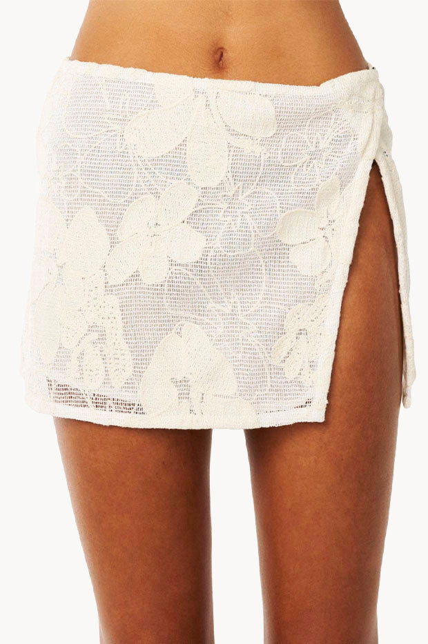 Paraiso Embroidered Mesh Skirt