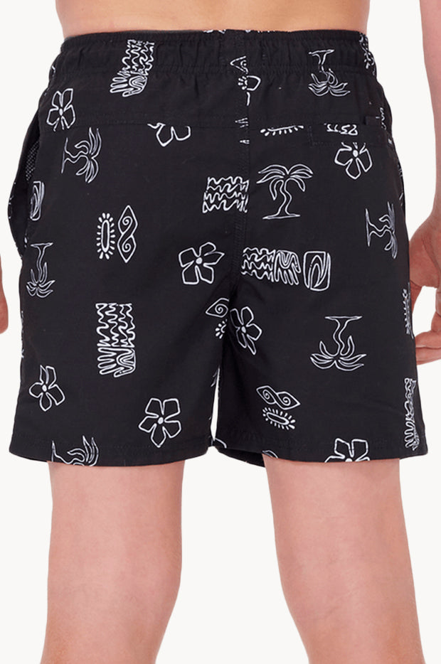 Boys Evolution Motif Volley Boardshort