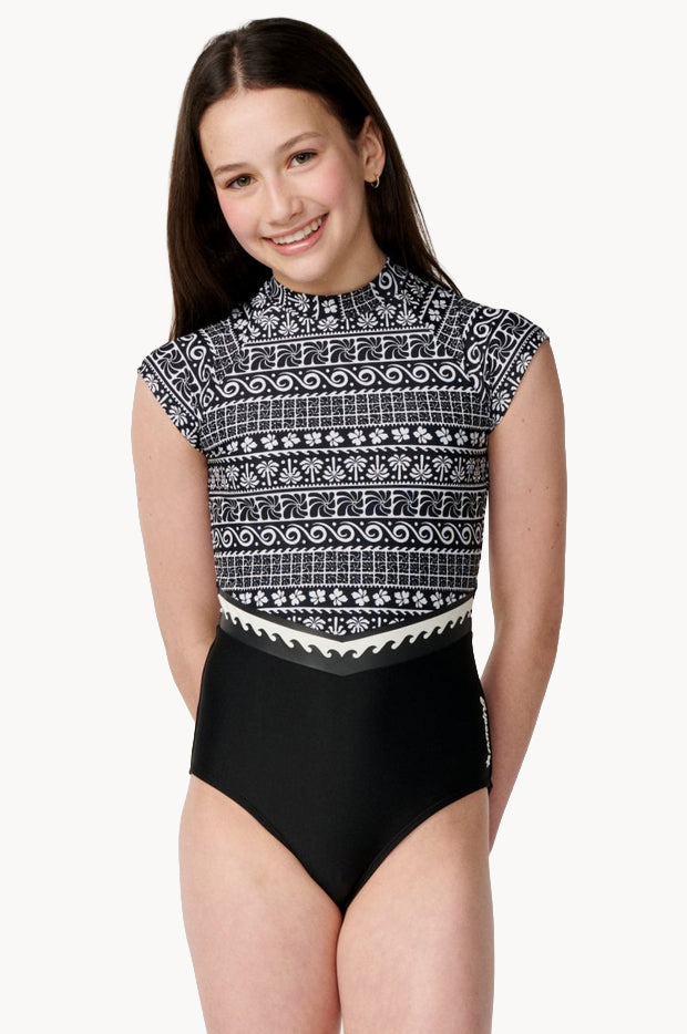 Girls Ventura Cap Sleeve Sunsuit