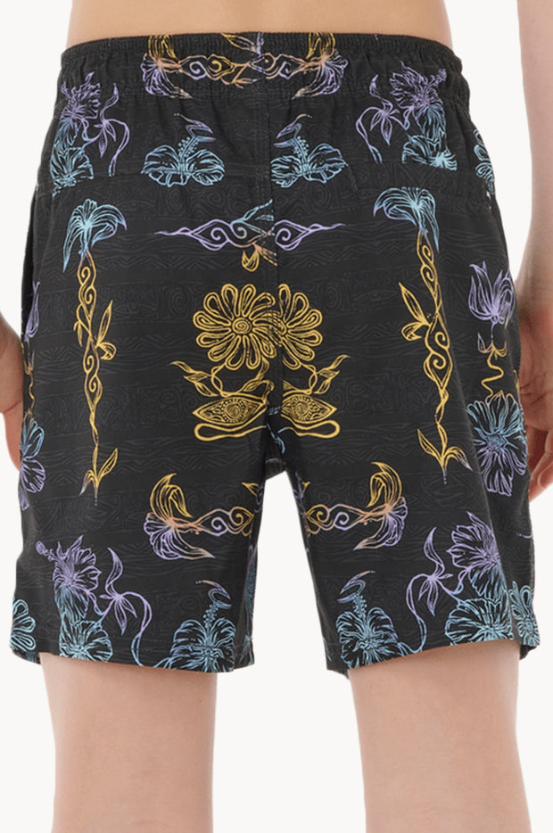 Boys Tropic Daze Floral Volley Boardshort