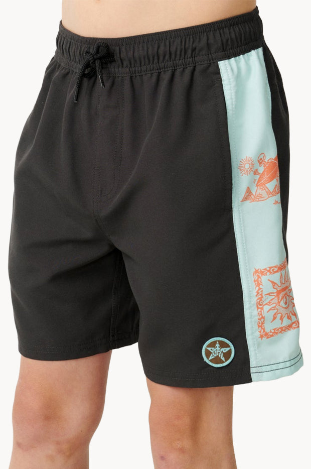 Boys Rip-tuals Panel Volley Boardshort