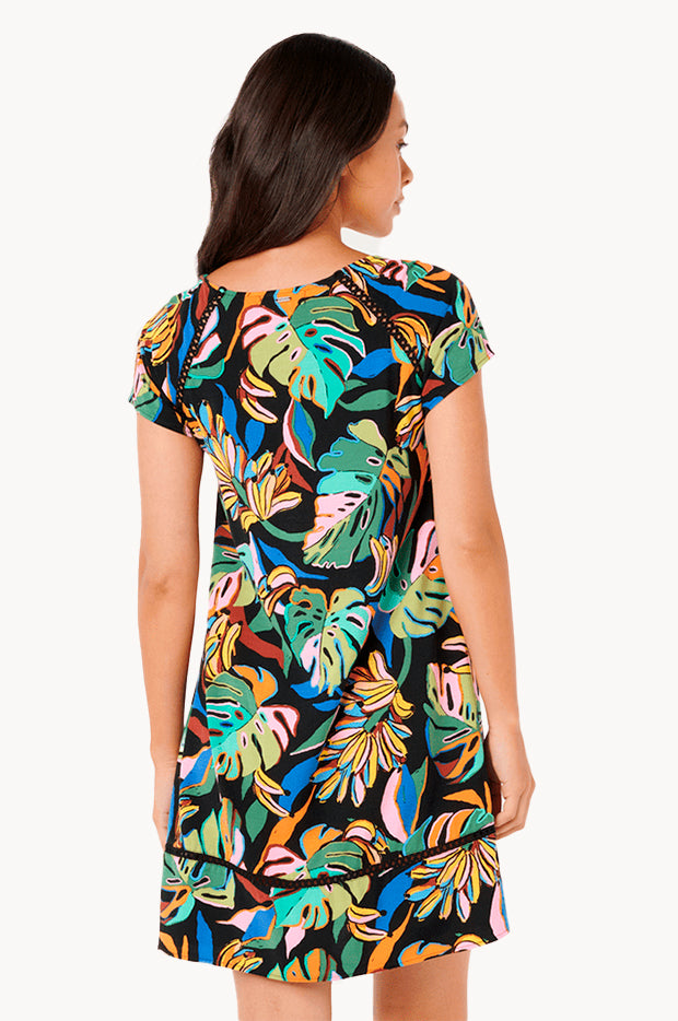 Sunset Luau Shift Dress