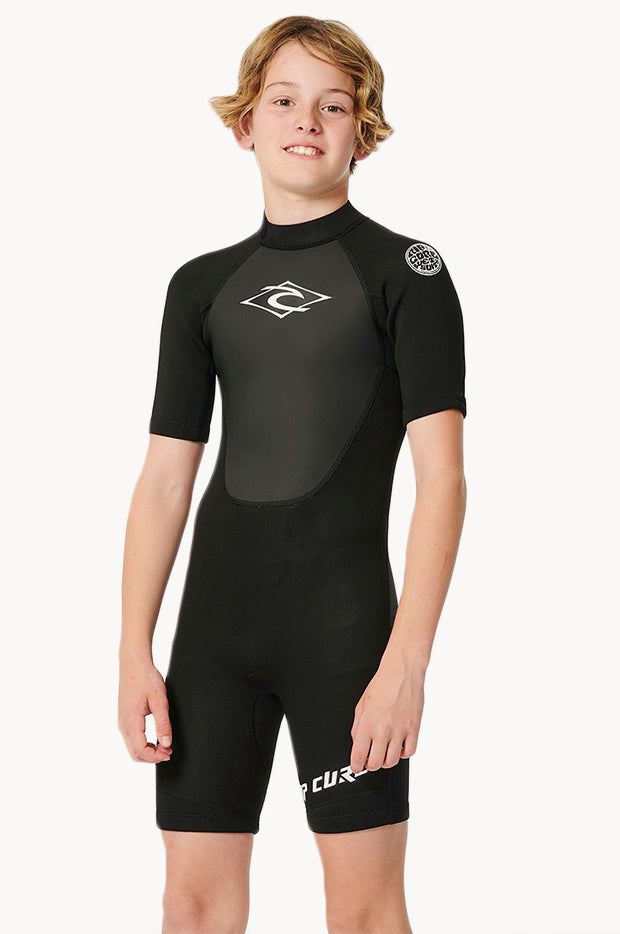 Rip Curl - Teen Kids Omega Spring Suit - Black | Swimwear Galore US