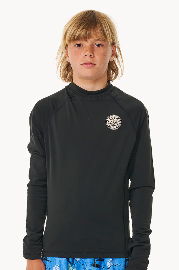 Boys Icons Brushed Long Sleeve Suntop