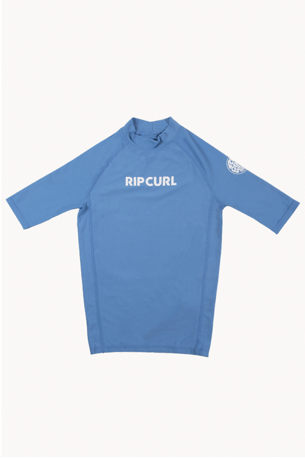Rip Curl - Girls Classic Surf Short Sleeve Suntop - Bright Blue