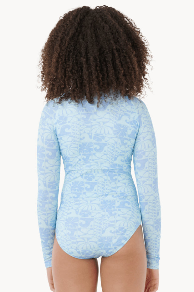 Girls Oceanic Rib Sunsuit
