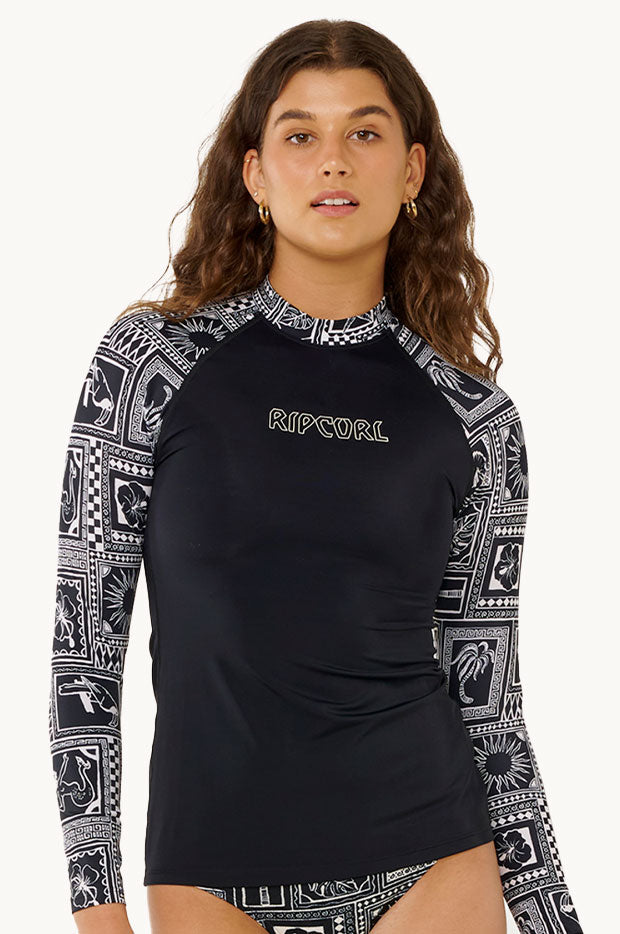 Mermaid Beach Long Sleeve Suntop