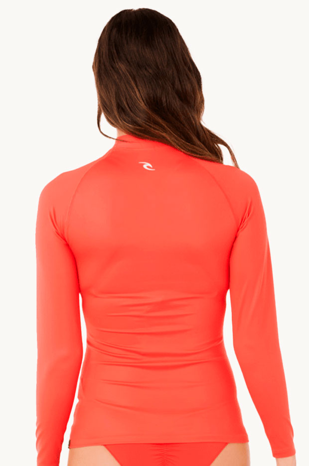 Rip Curl - Classic Surf Long Sleeve Suntop - Red | Swimwear Galore AU