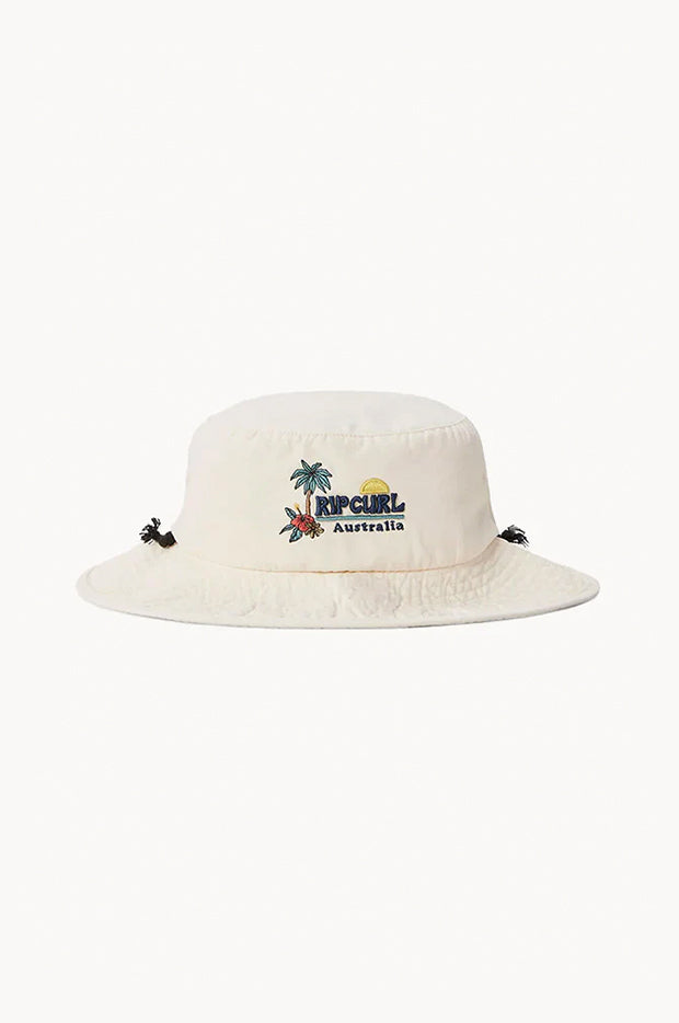 Rip Curl Mens Desto Wide Brim Hat Bone Swimwear Galore AU