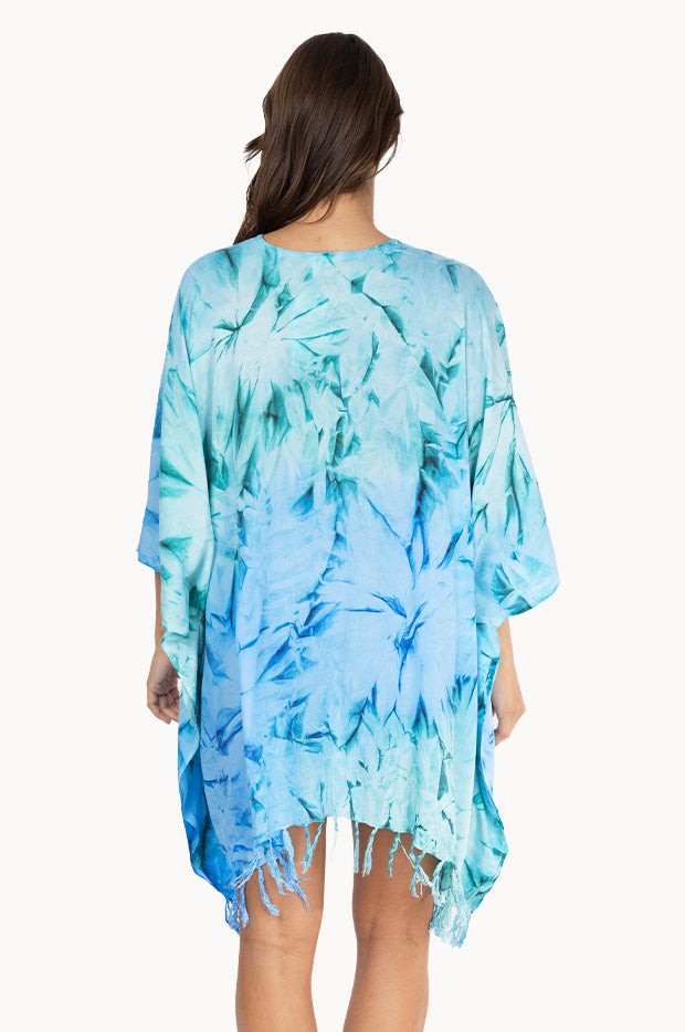 Fluro Dye V Neck Cover Up