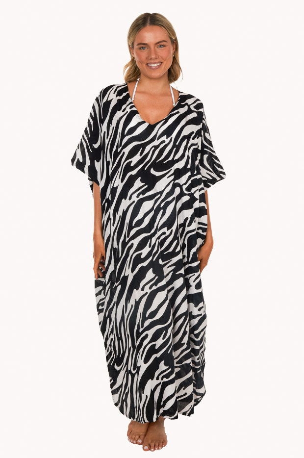 Zebra Long Kaftan