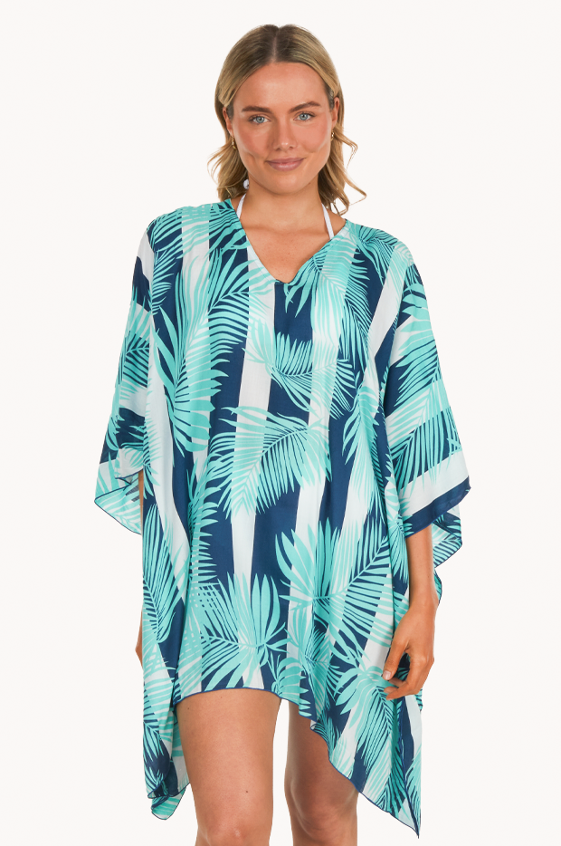 Stripe Leaf Short Tunic