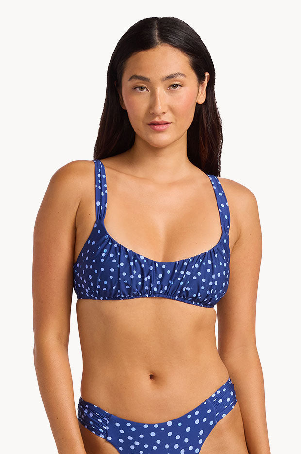 Dolce Dot Ruched Bralette
