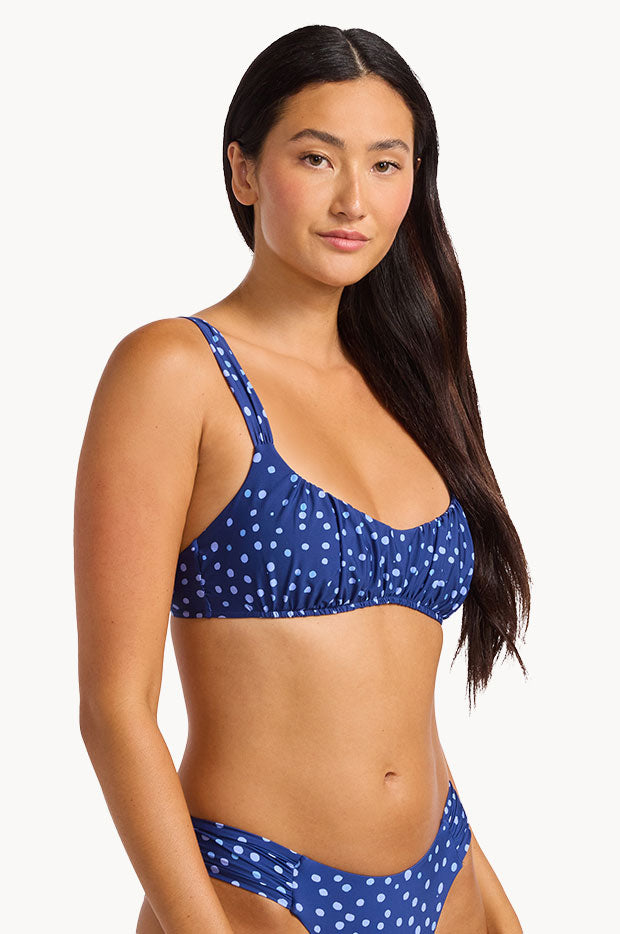 Dolce Dot Ruched Bralette