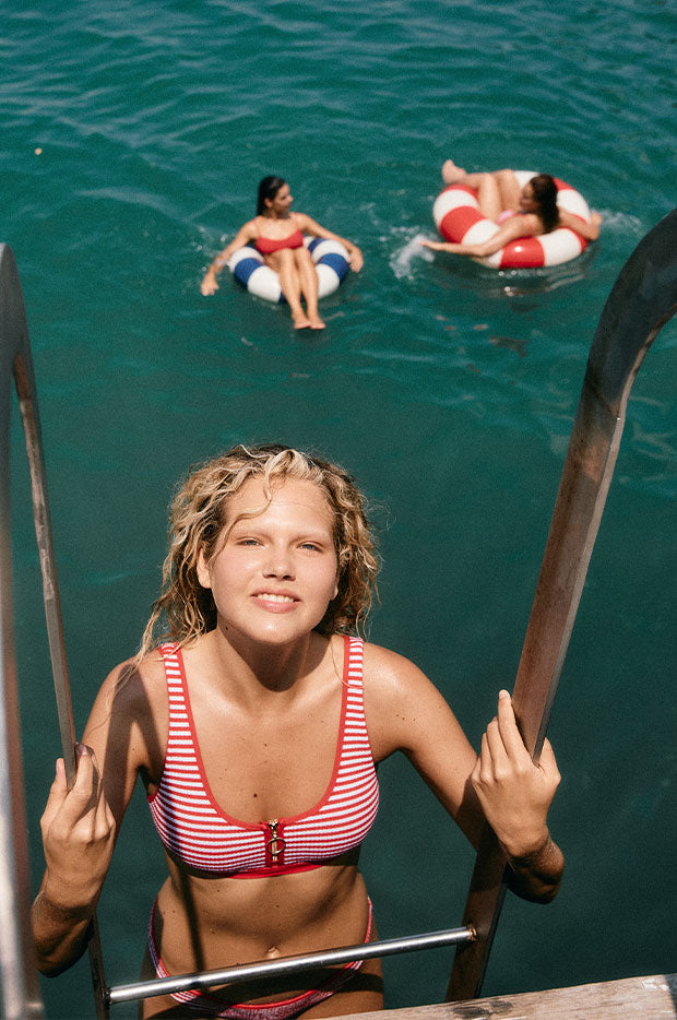 Clubhouse Zip Front Tank Top