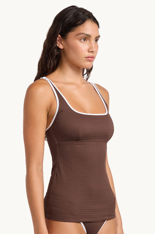 Beach Bound Square Neck Tankini Separate