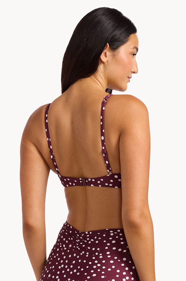 Dolce Dot Ruched Underwire Bra