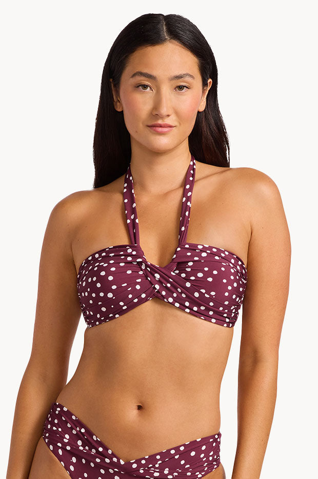 Dolce Dot Halter Bandeau