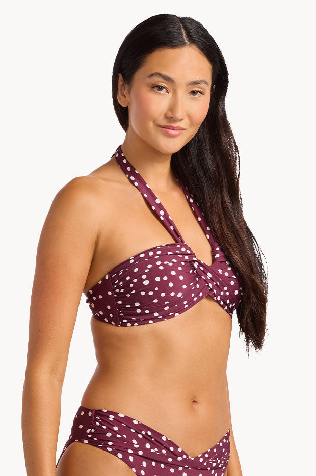 Dolce Dot Halter Bandeau