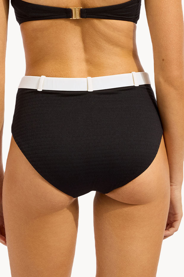 Bandwave Belted High Waisted Pant