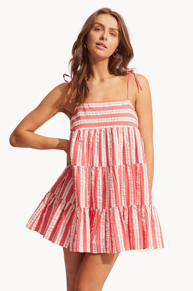Cabana Stripe Mini Dress