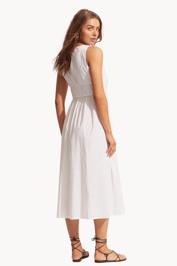 Sunbreak Poplin Midi Dress